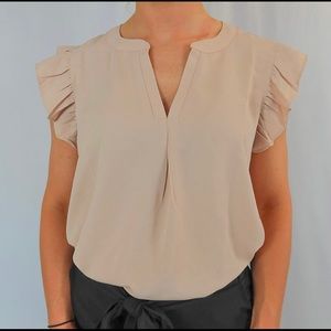Brand new Zenana ruffle sleeve blouse